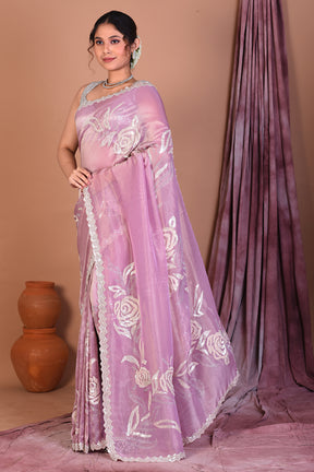 Mauve Jimmy Choo Saree - Keya Seth Exclusive