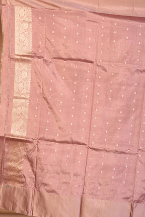 Off-white Pure Katan Silk Saree with Blouse Piece - Keya Seth Exclusive