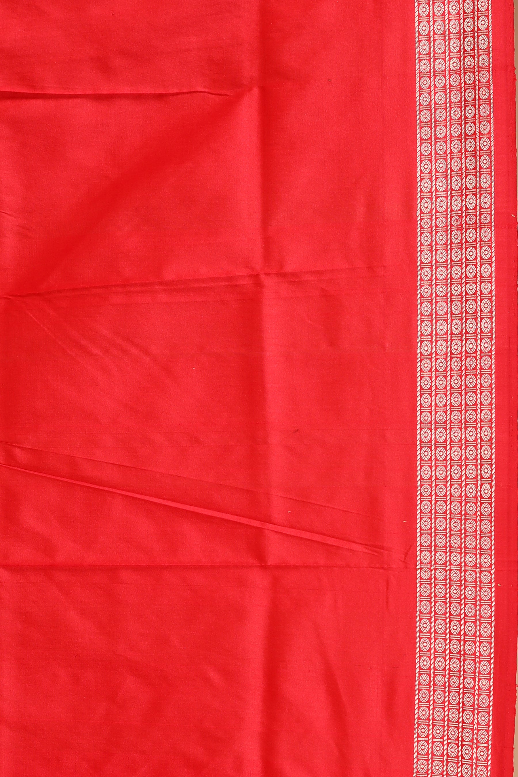 White Pure Bomkai Saree