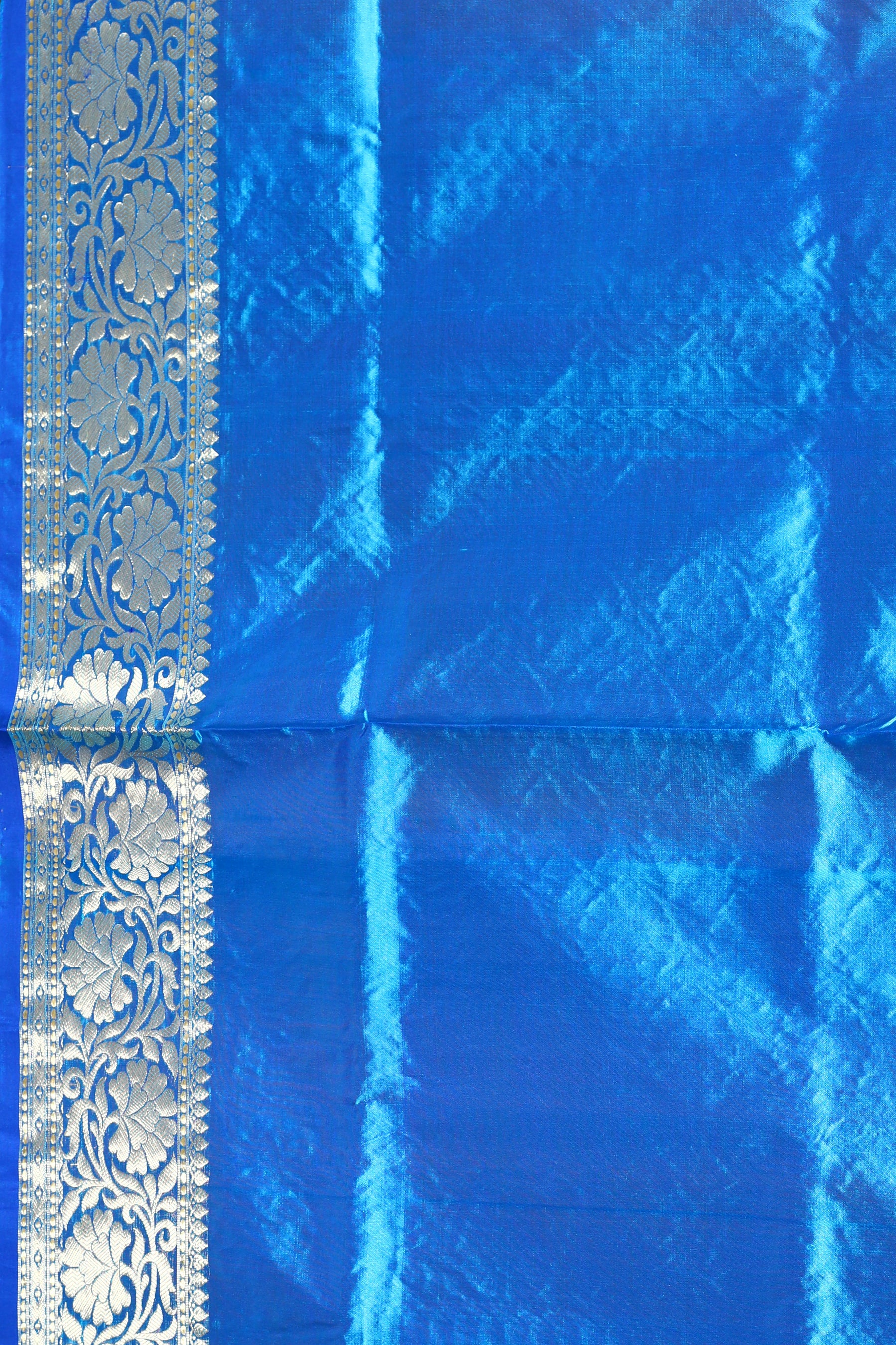 Blue Pure Katan Silk Saree