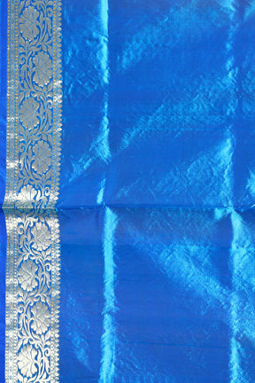 Blue Pure Katan Silk Saree
