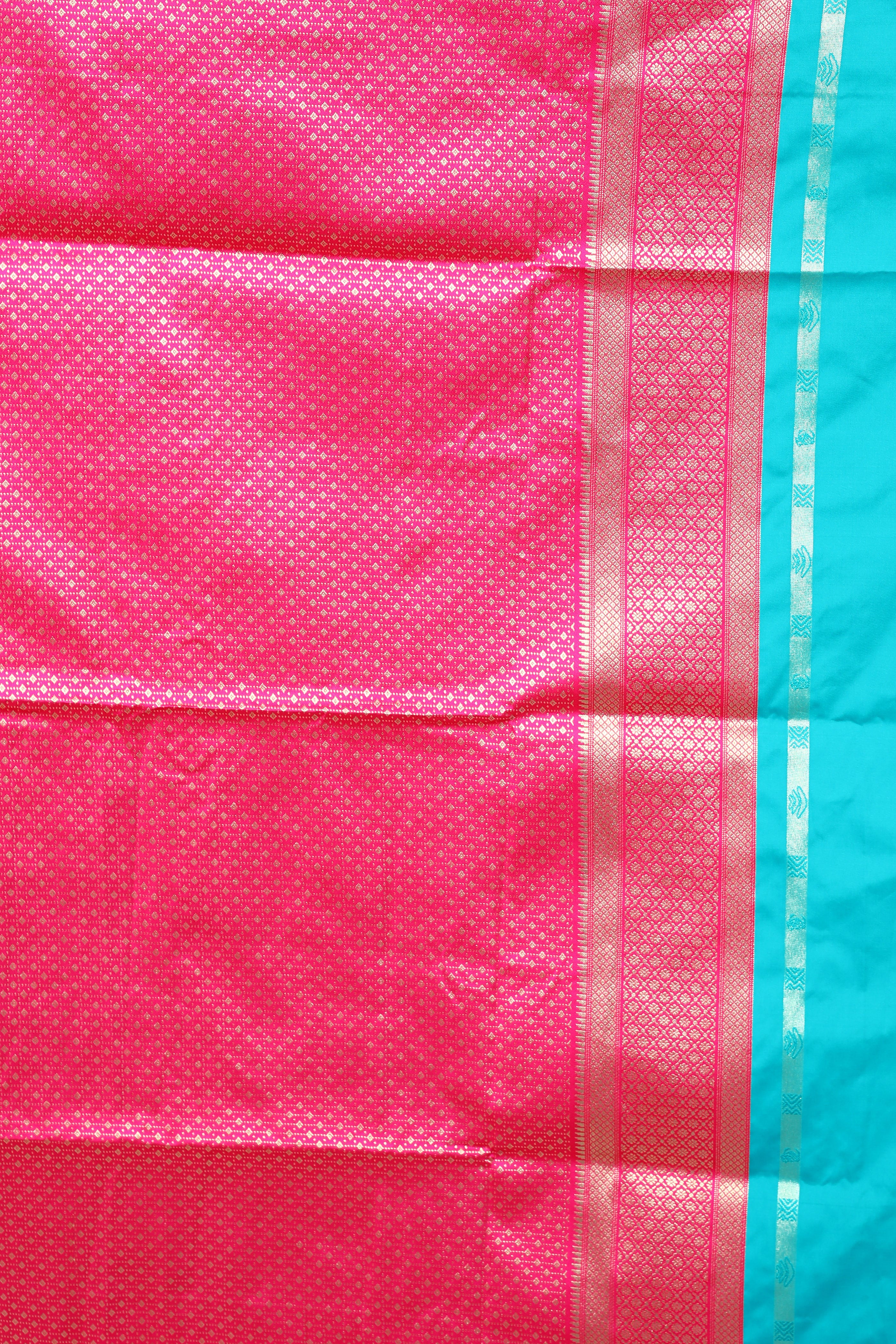 Rama Green Blended Art Silk Saree