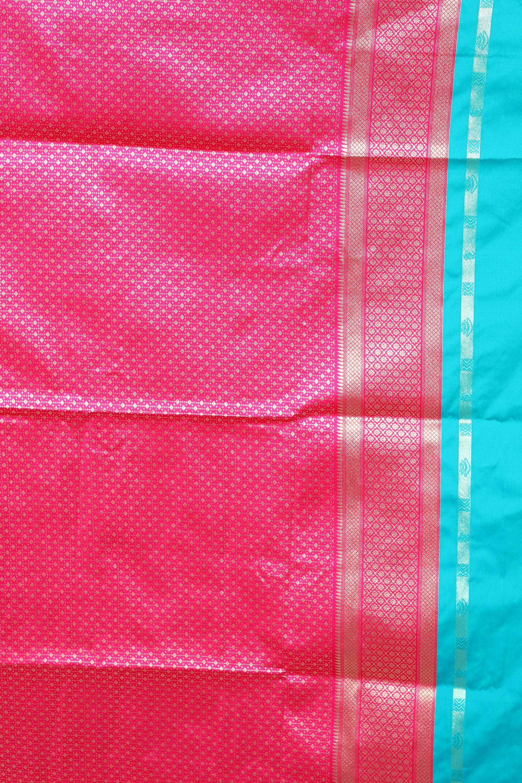 Rama Green Blended Art Silk Saree