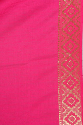 White Blended Matka Saree