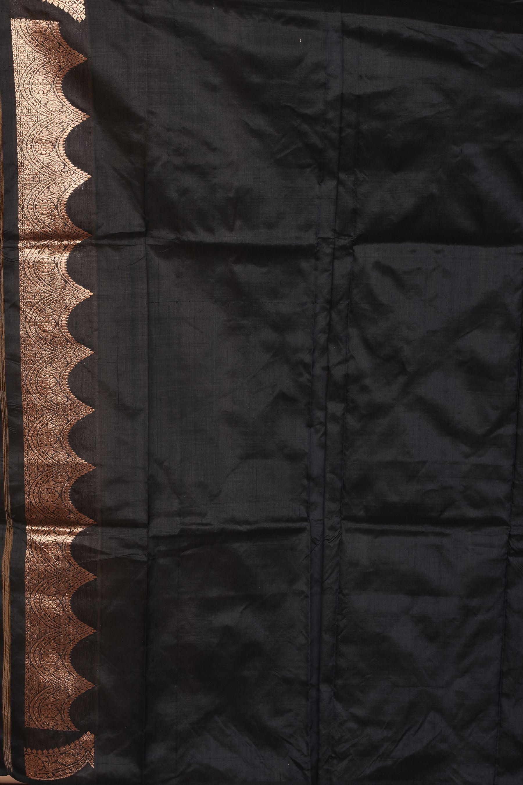 Black Pure Katan Silk Saree with Blouse Piece - Keya Seth Exclusive