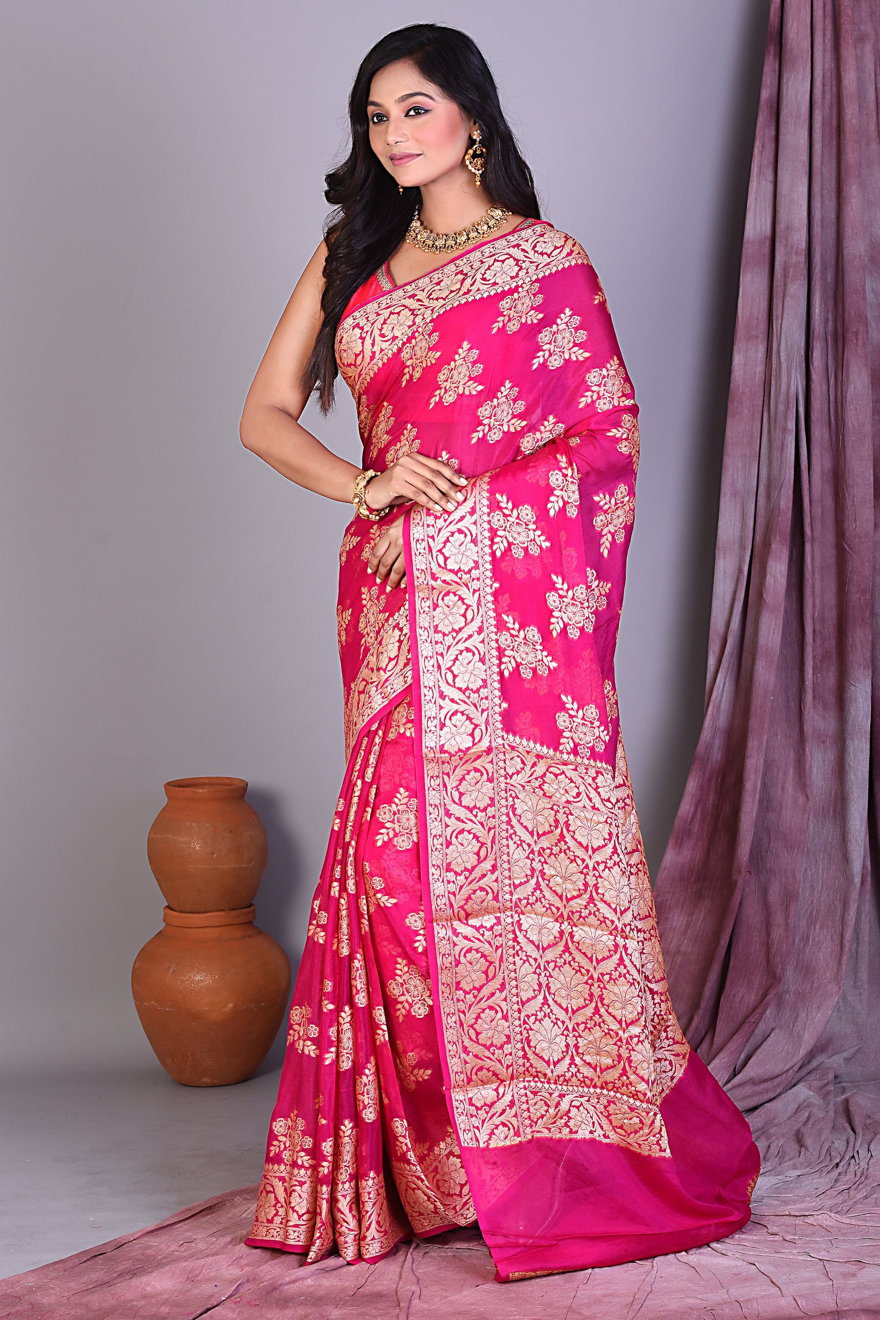 Fancy Rani Georgette Saree - Keya Seth Exclusive