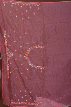 Peach Blended Jimmy Choo Saree - Keya Seth Exclusive