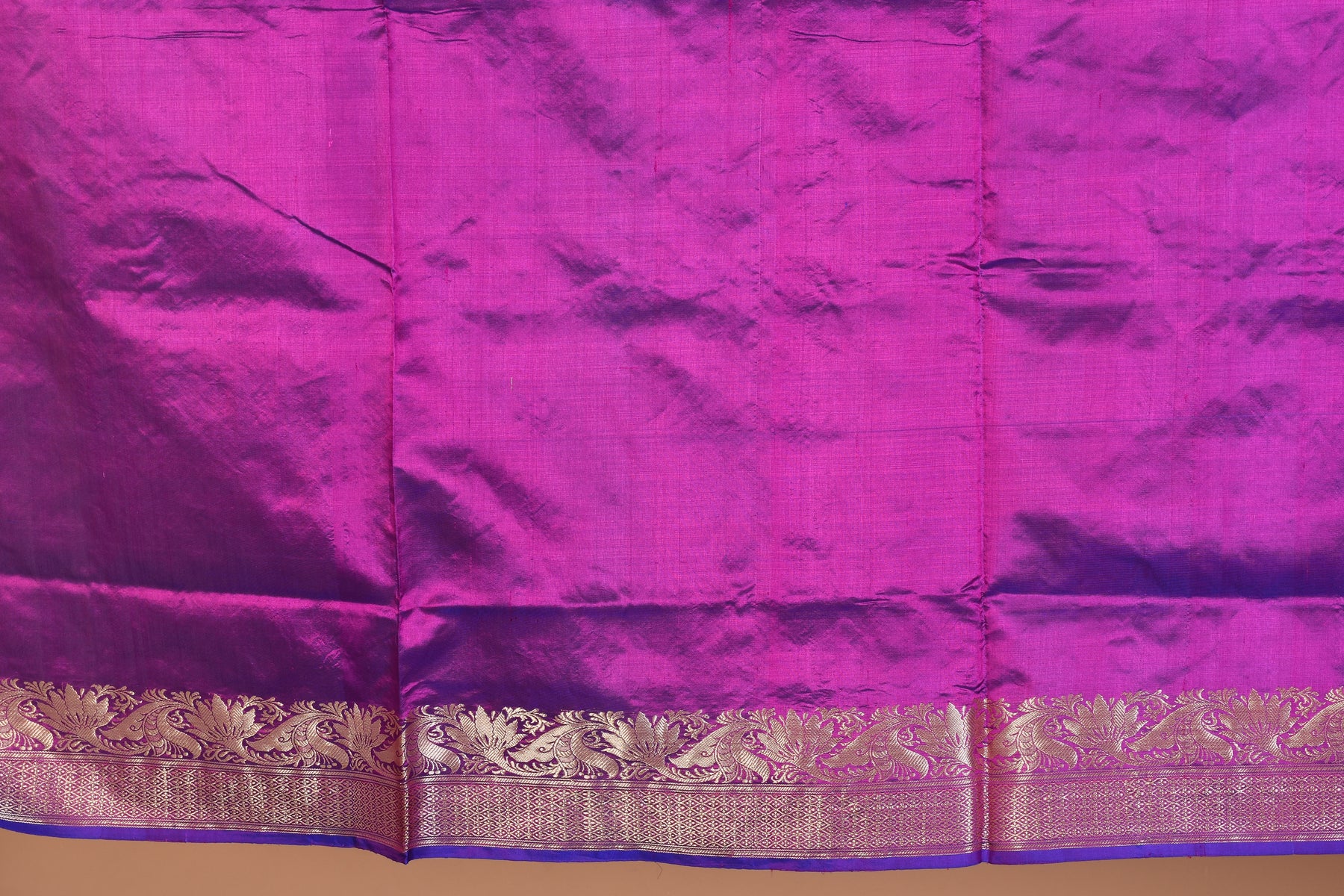 Violet Pure Katan Silk Saree with Blouse Piece - Keya Seth Exclusive