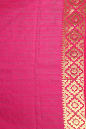 Blue Blended Matka Saree