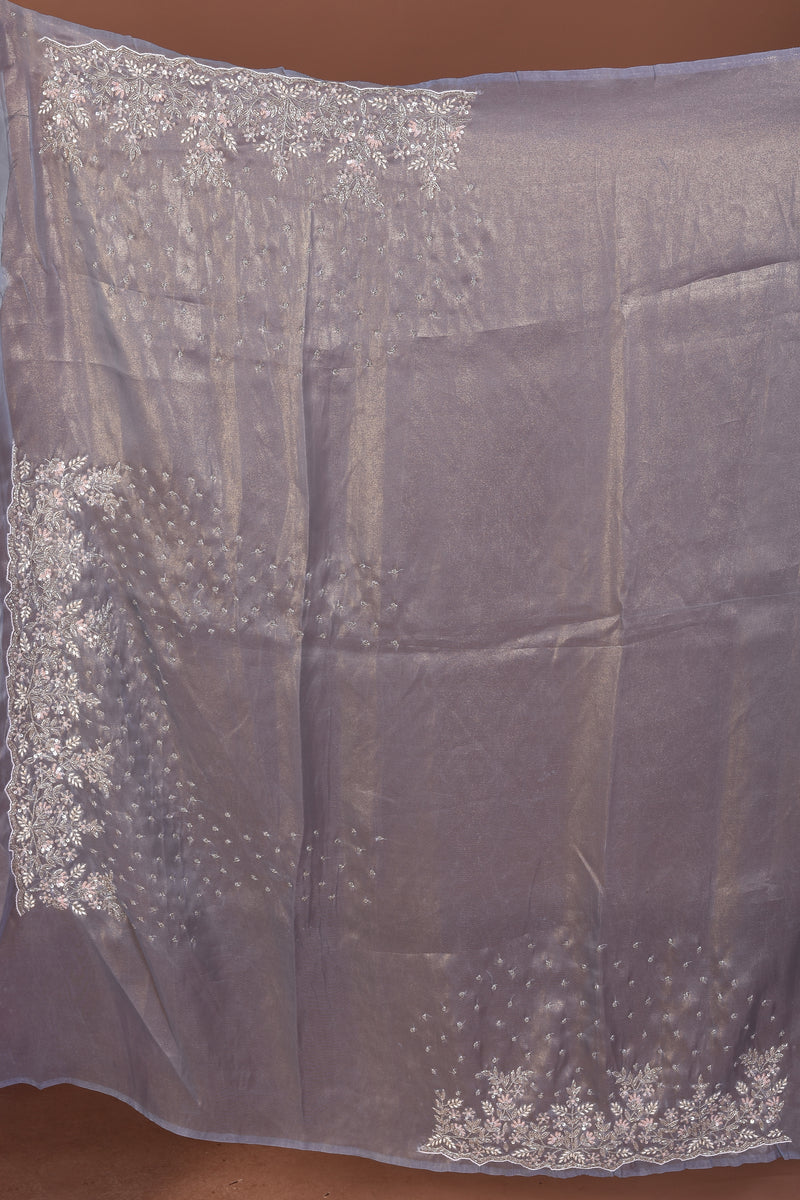 Light Blue Jimmy Choo Saree - Keya Seth Exclusive