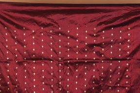 Wine Pure Katan Silk Saree with Blouse Piece - Keya Seth Exclusive
