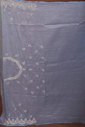 Sky Blue Jimmy Choo Saree - Keya Seth Exclusive