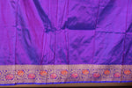 Load image into Gallery viewer, Purple Pure Katan Silk Saree with Blouse Piece - Keya Seth Exclusive
