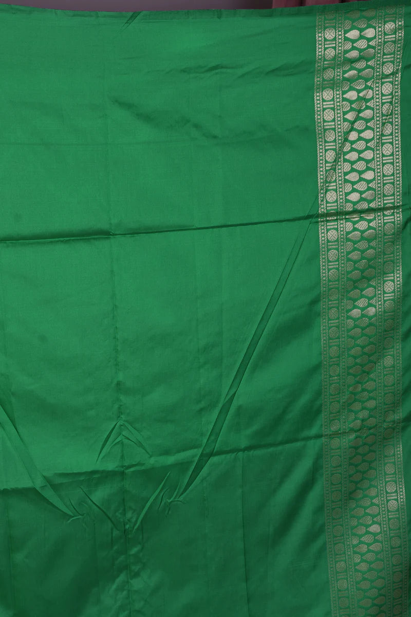 Pink Blended Silk Saree with Ikkat Border - Keya Seth Exclusive