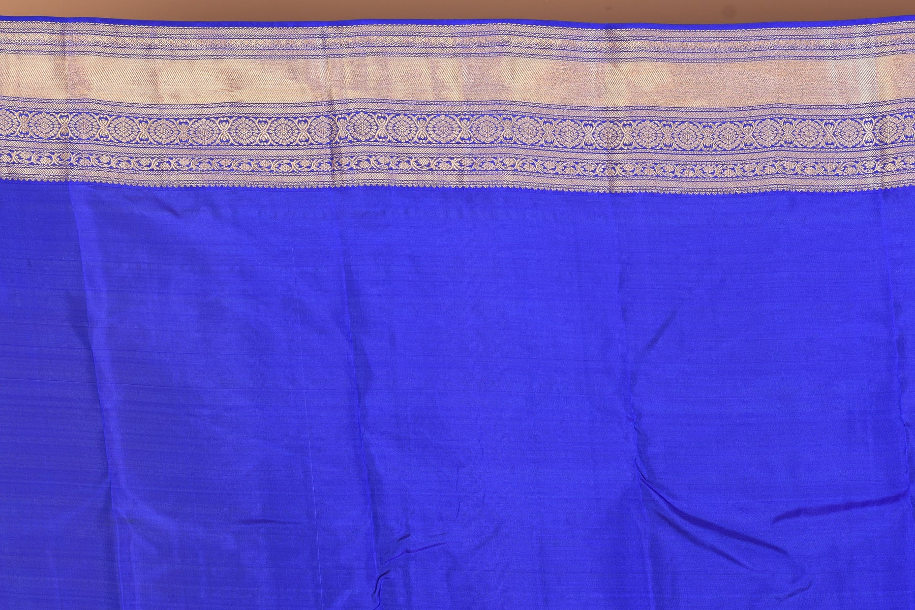 Royal Blue Blended Kanjivaram Silk Saree with Blouse Piece - Keya Seth Exclusive