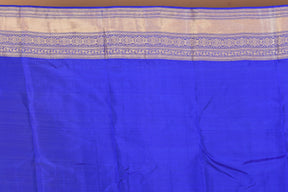 Royal Blue Blended Kanjivaram Silk Saree with Blouse Piece - Keya Seth Exclusive