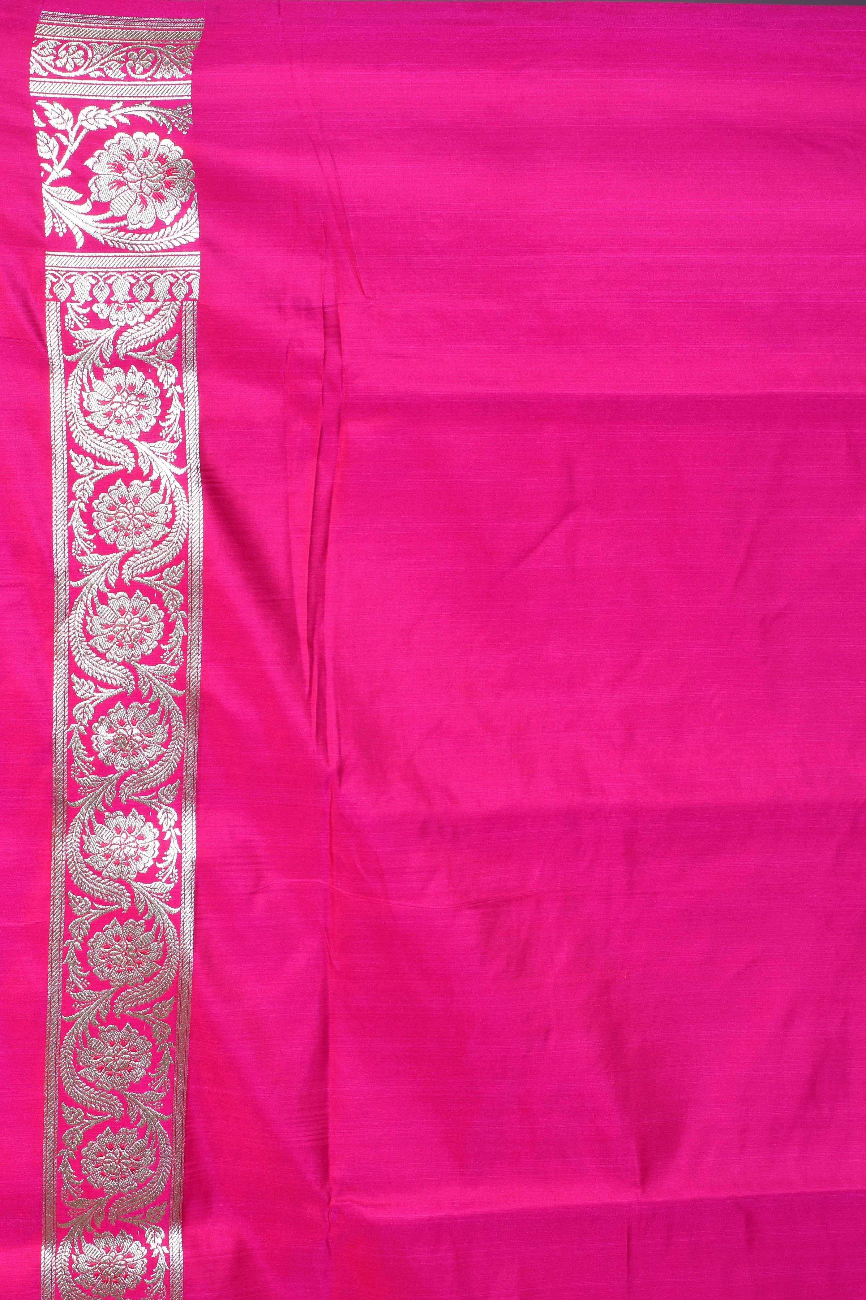 Pink Satin Silk Saree with Golden Zari - Keya Seth Exclusive