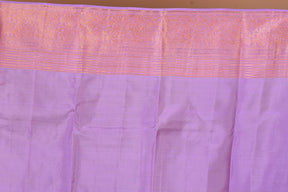 Soft Purple Blended Kanjivaram Silk Saree with Blouse Piece - Keya Seth Exclusive