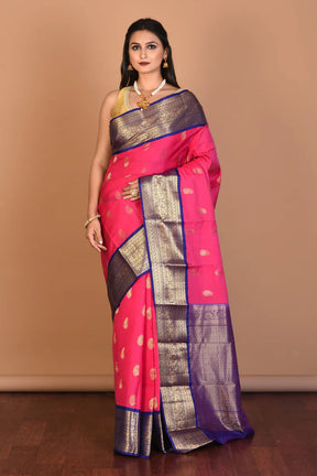 Rani Blended Kanjivaram Silk Saree with Blouse Piece - Keya Seth Exclusive