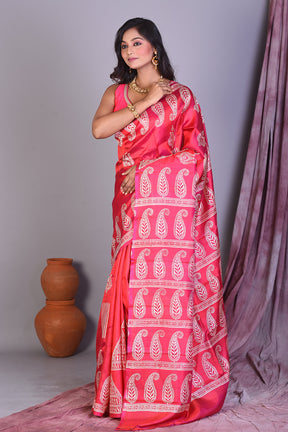 Pink Murshidabad Silk Saree - Keya Seth Exclusive