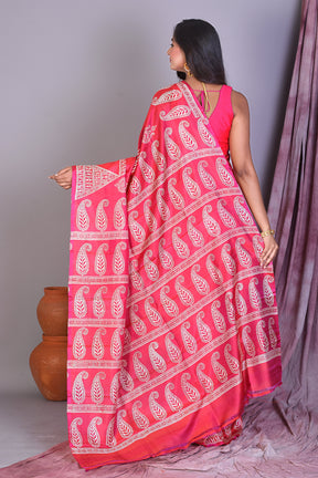 Pink Murshidabad Silk Saree - Keya Seth Exclusive