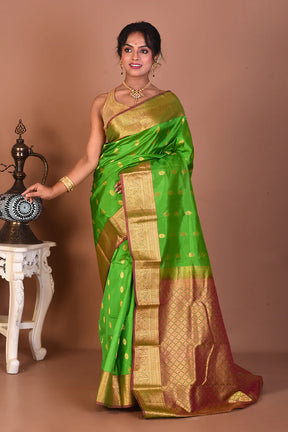 Green Pure Kanjivaram Silk Saree - Keya Seth Exclusive