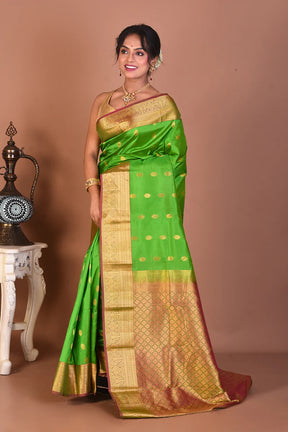 Green Pure Kanjivaram Silk Saree - Keya Seth Exclusive