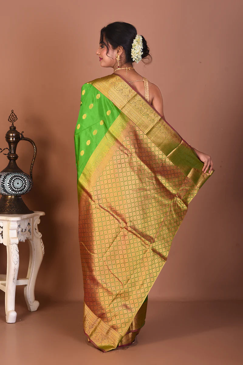 Green Pure Kanjivaram Silk Saree - Keya Seth Exclusive