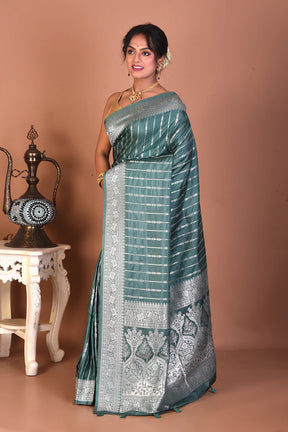 Green Art Silk Saree - Keya Seth Exclusive