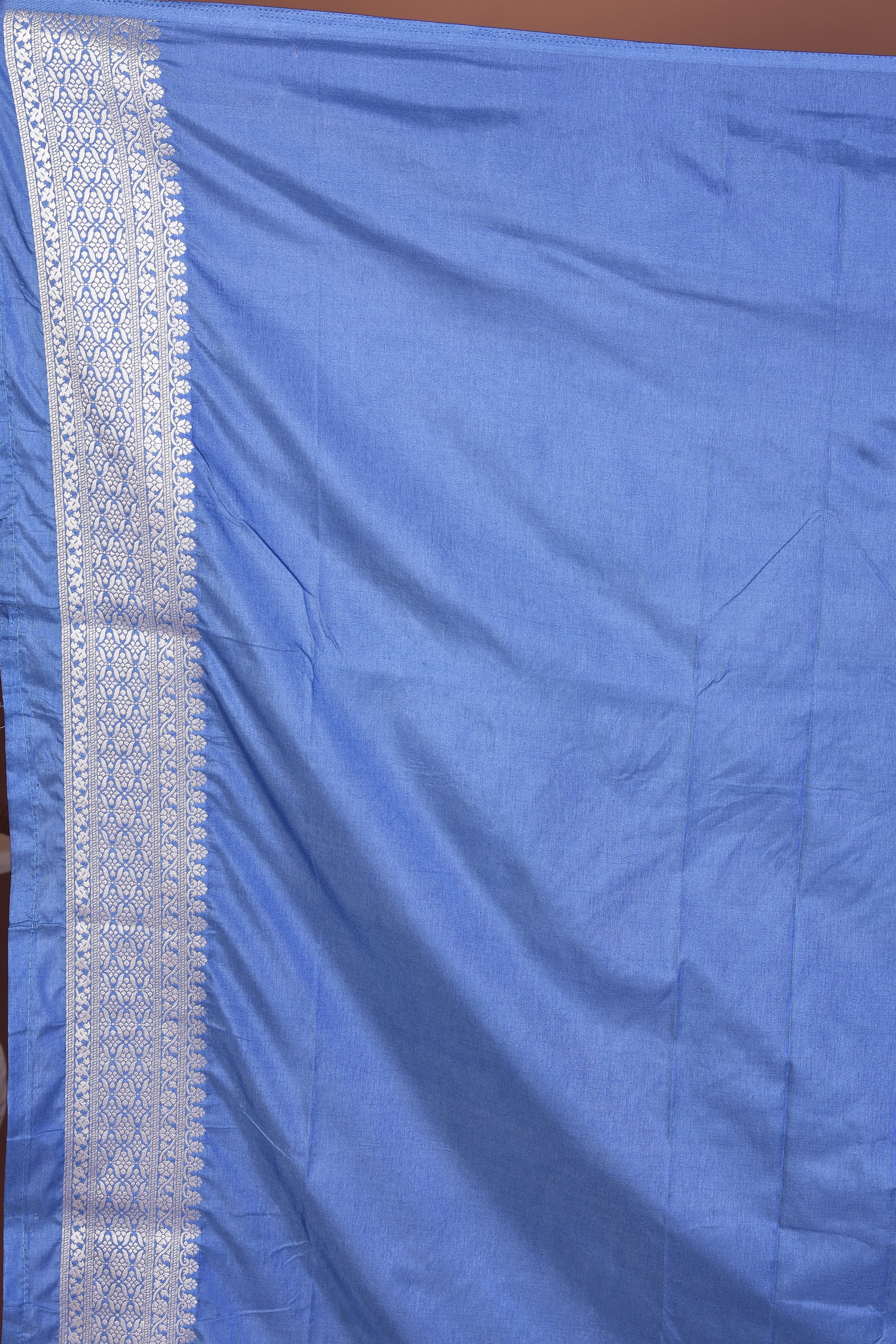 Blue Blended Silk Saree - Keya Seth Exclusive