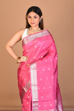 Load image into Gallery viewer, Light Peach Blended Kanjivaram Saree with Blouse Piece - Keya Seth Exclusive
