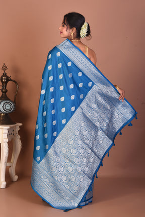 Blue Art Silk Saree - Keya Seth Exclusive