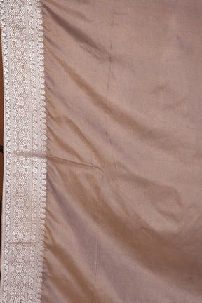 Grey Blended Mashru Silk Saree - Keya Seth Exclusive
