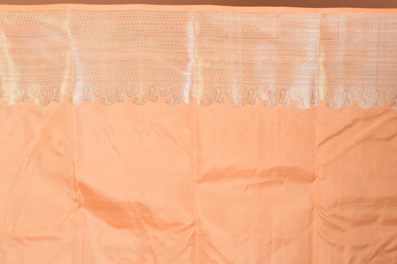 Orange Blended Kanjivaram Saree with Blouse Piece - Keya Seth Exclusive