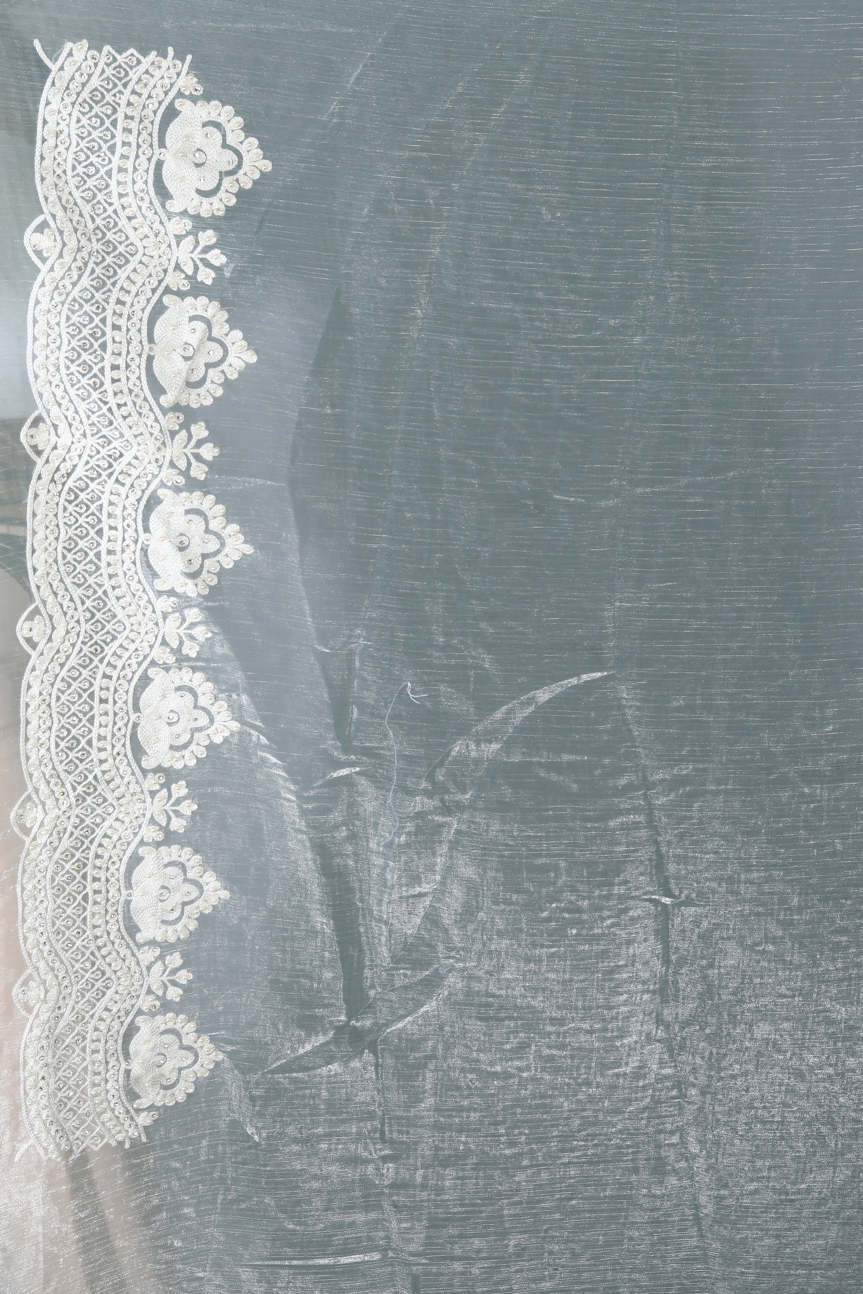 Sea Green Blended Georgette Saree - Keya Seth Exclusive