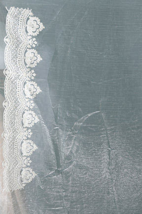 Sea Green Blended Georgette Saree - Keya Seth Exclusive