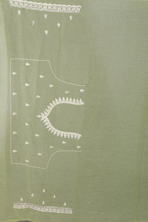 Light Green Blended Georgette Saree - Keya Seth Exclusive