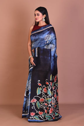 Multicolored Pure Tussar Saree - Keya Seth Exclusive