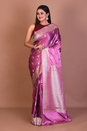 Mauve Art Silk Saree - Keya Seth Exclusive