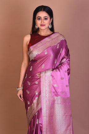 Mauve Art Silk Saree - Keya Seth Exclusive