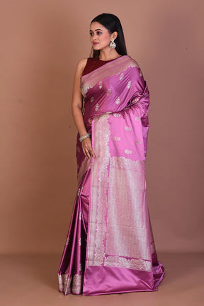 Mauve Art Silk Saree - Keya Seth Exclusive