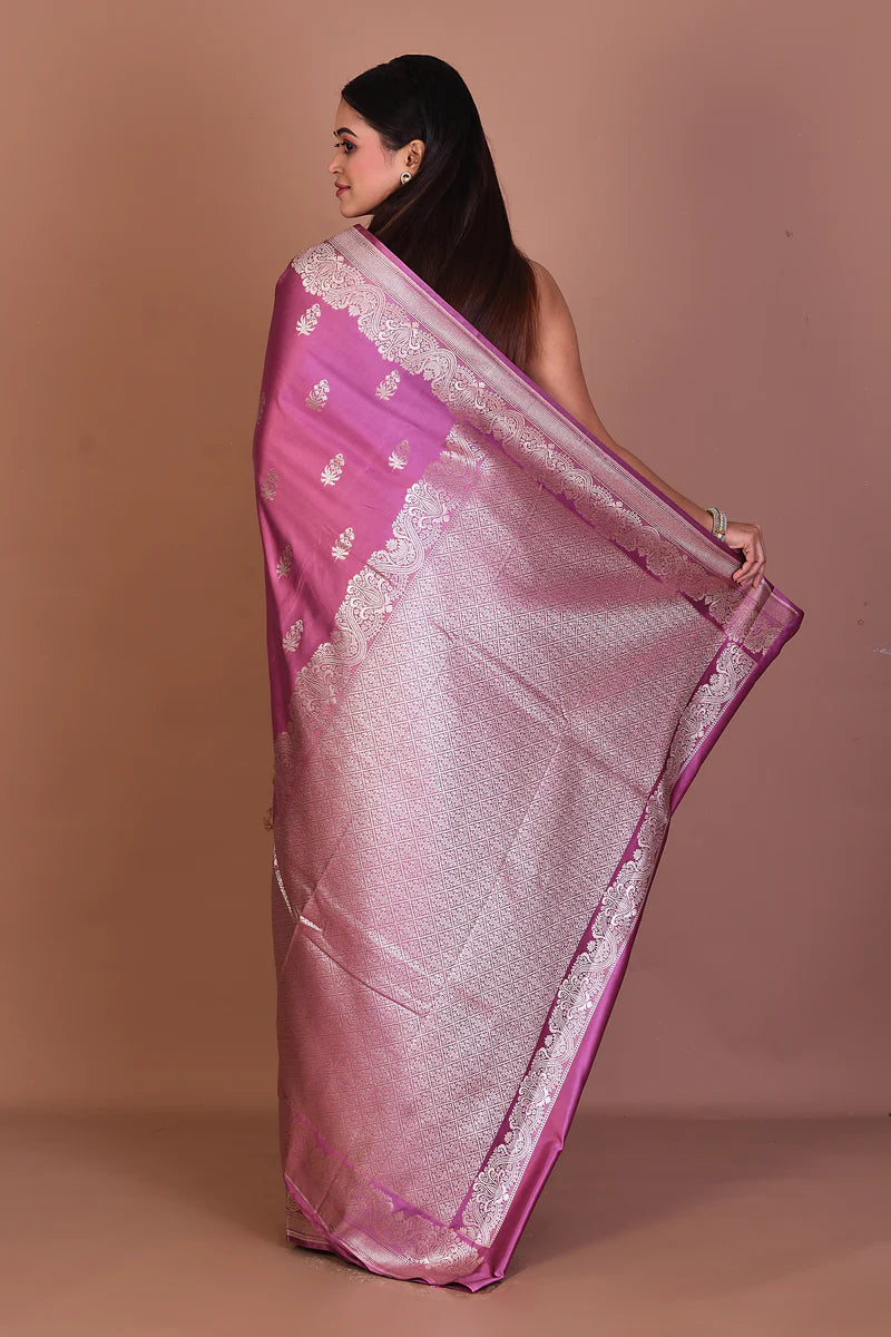 Mauve Art Silk Saree - Keya Seth Exclusive