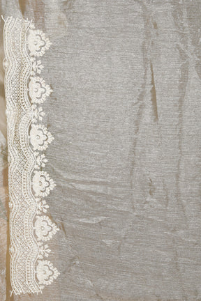 Olive Georgette Blended Saree - Keya Seth Exclusive