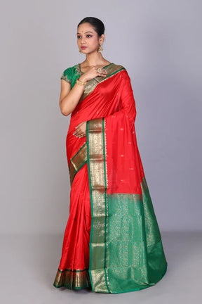 Maroon Blended Kanjivaram Silk Saree - Keya Seth Exclusive