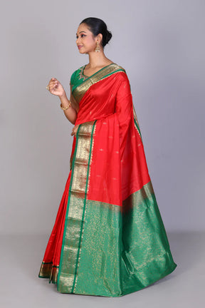 Maroon Blended Kanjivaram Silk Saree - Keya Seth Exclusive