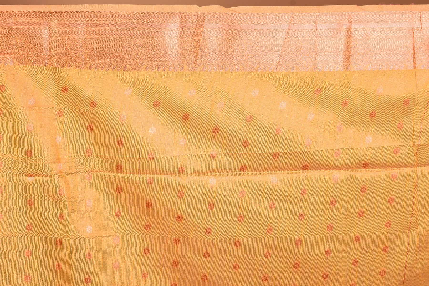 Yellow Tissue Saree with Blouse Piece - Keya Seth Exclusive