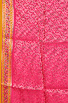 Mustard Blended Satin Silk Saree - Keya Seth Exclusive
