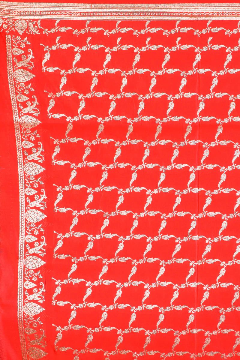 Navy Blue Blended Katan Silk Saree - Keya Seth Exclusive