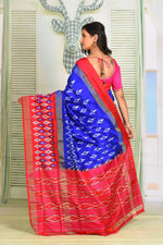 Load image into Gallery viewer, Royal Blue Pure Ikkat Silk Saree - Keya Seth Exclusive