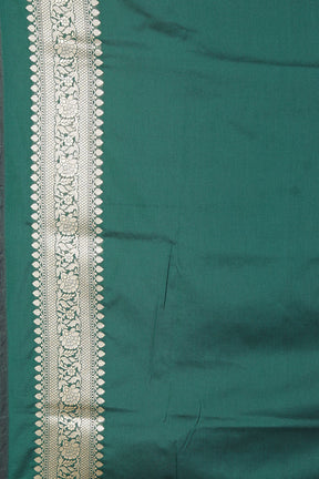 Bottle Green Blended Uppada Silk Saree - Keya Seth Exclusive
